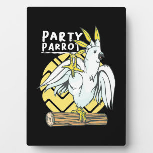 Party Parrot Bird Plaque