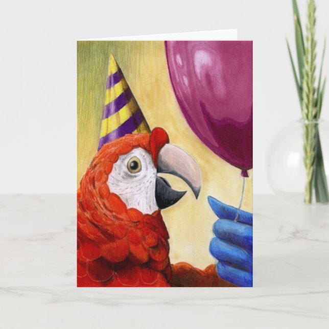 Party Parrot Birthday Card (Front)