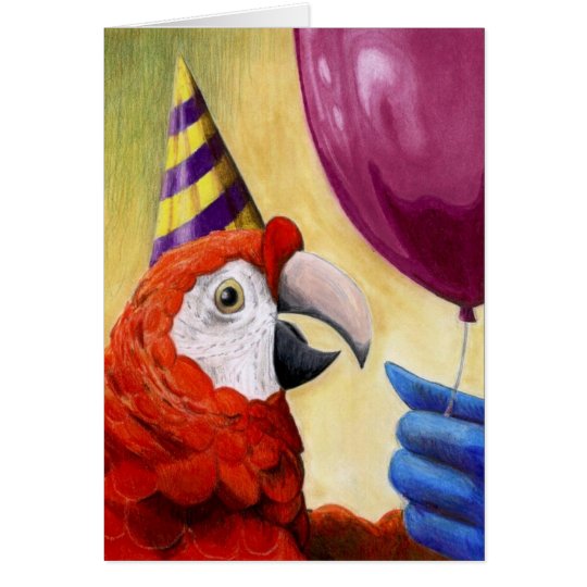 Party Parrot Birthday Card