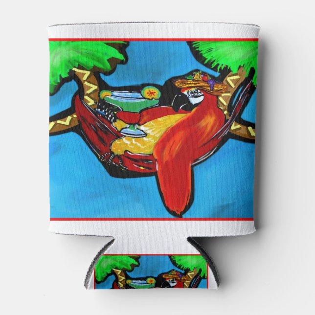 PARTY PARROT CAN COOLER (Front)