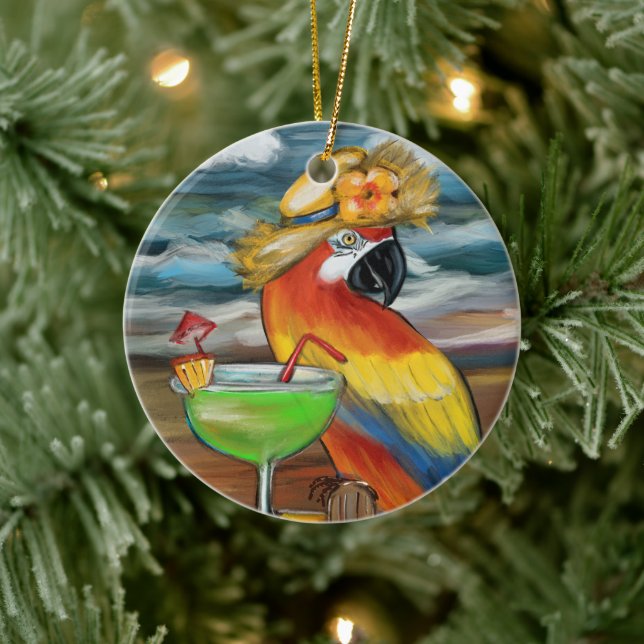 Party Parrots                          Ceramic Ornament (Tree)