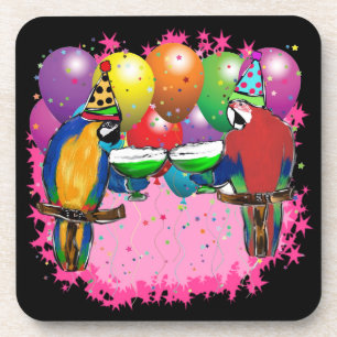 PARTY PARROTS COASTER