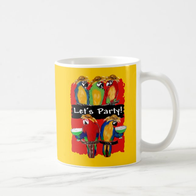 PARTY PARROTS COFFEE MUG (Right)