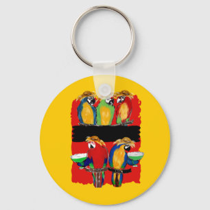PARTY PARROTS KEY RING