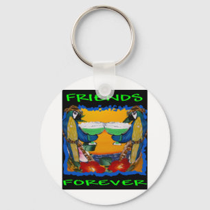Party Parrots Key Ring