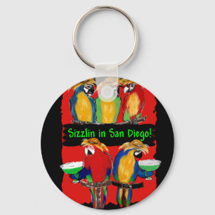 PARTY PARROTS KEY RING