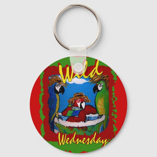 Party Parrots Key Ring (Front)