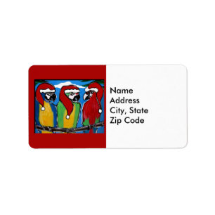 Party Parrots Label
