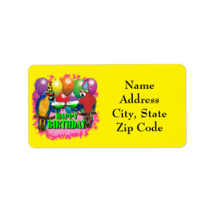 Party Parrots Label