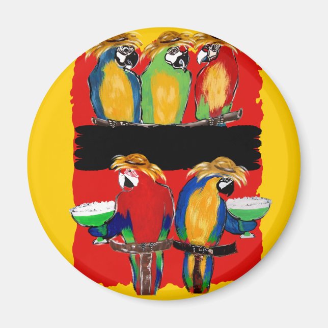 PARTY PARROTS MAGNET (Front)