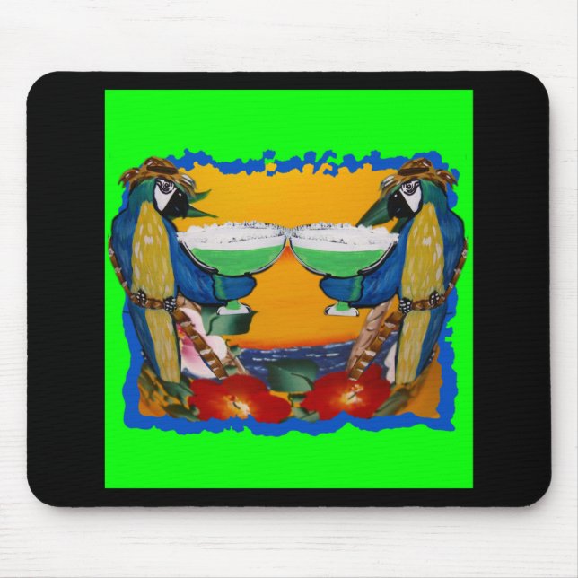 Party Parrots Mouse Pad (Front)