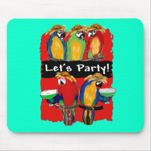 PARTY PARROTS MOUSE PAD