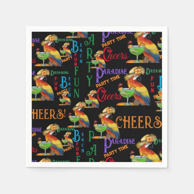 Party Parrots Napkin (Front)