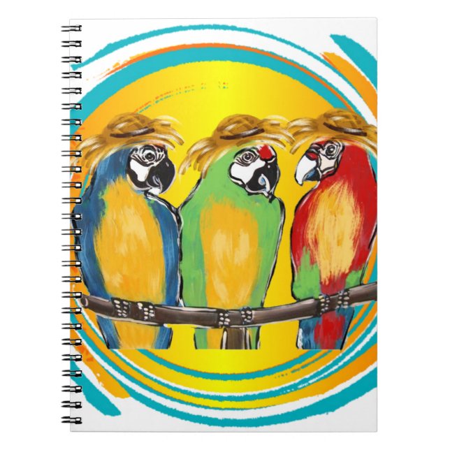 PARTY PARROTS NOTEBOOK (Front)