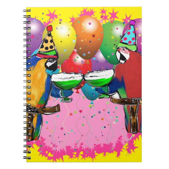 PARTY PARROTS NOTEBOOK (Front)