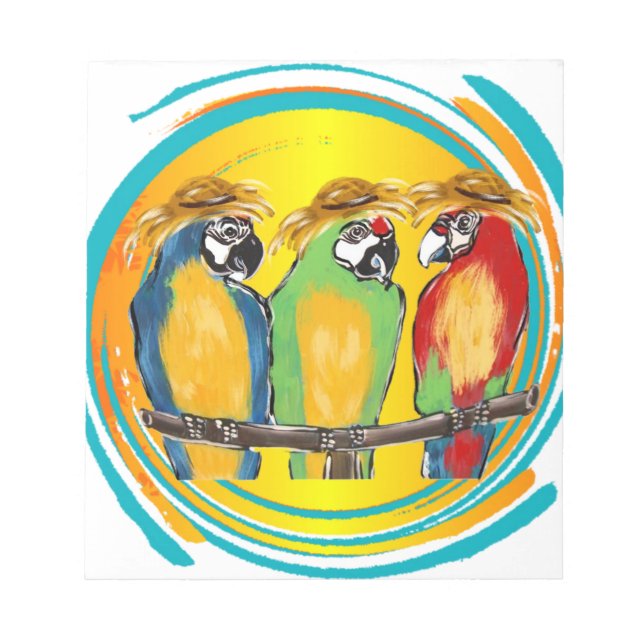 PARTY PARROTS NOTEPAD (Front)