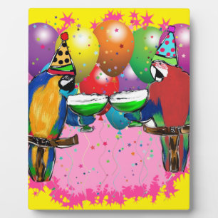 PARTY PARROTS PLAQUE