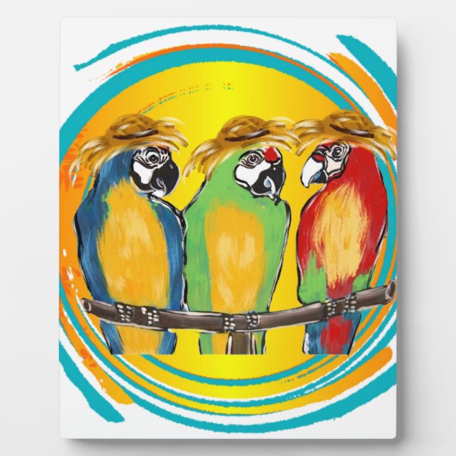 PARTY PARROTS PLAQUE (Front)