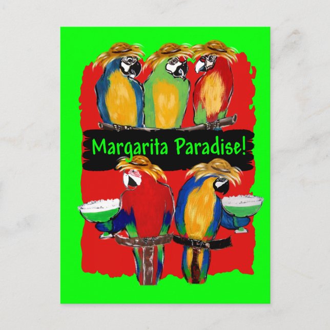 PARTY PARROTS POSTCARD (Front)