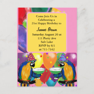 Party Parrots Postcard