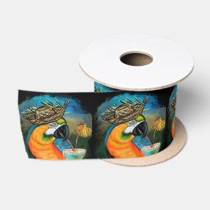 Party Parrots Satin Ribbon