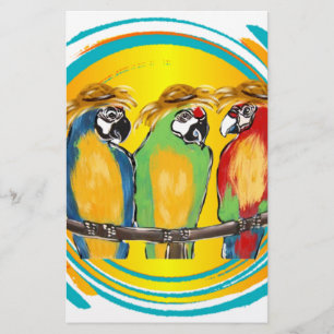 PARTY PARROTS STATIONERY