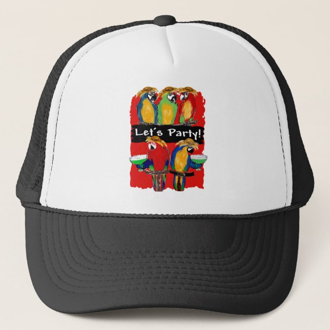 PARTY PARROTS TRUCKER HAT (Front)