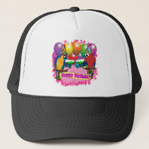 PARTY PARROTS TRUCKER HAT