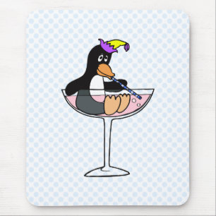 Party Penguin Mouse Pad
