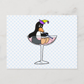 Party Penguin Postcard