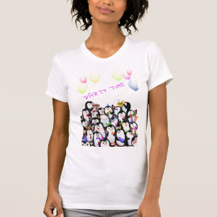 Party Penguin T-Shirt - Custom Text