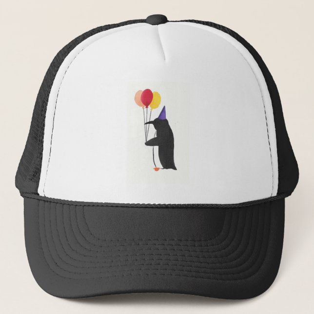 Party Penguin Trucker Hat (Front)
