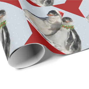 Party Penguins Wrapping Paper - Christmas