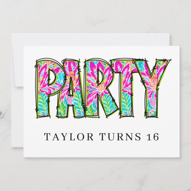 * PARTY PHOTO Birthday Any  Event Personalise Invitation (Front)