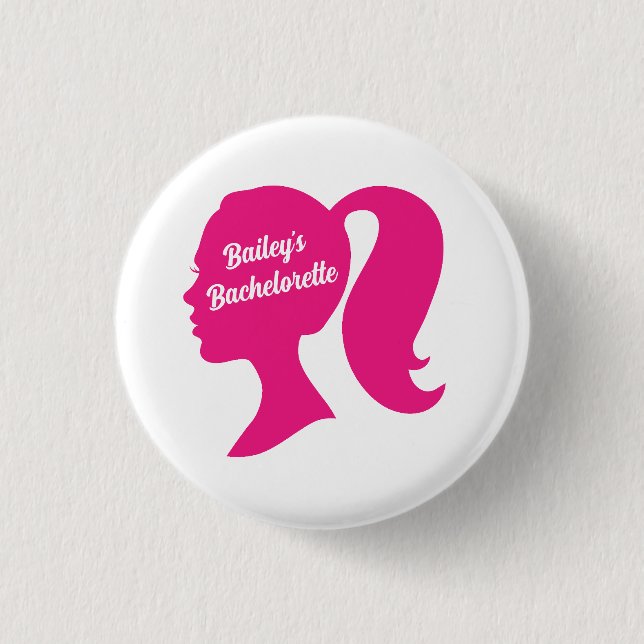 Party Pink Bachelorette 3 Cm Round Badge (Front)