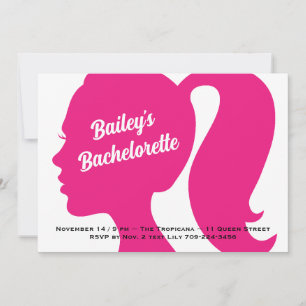 Party Pink Bachelorette Invitation