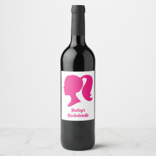 Party Pink Bachelorette Wine Label