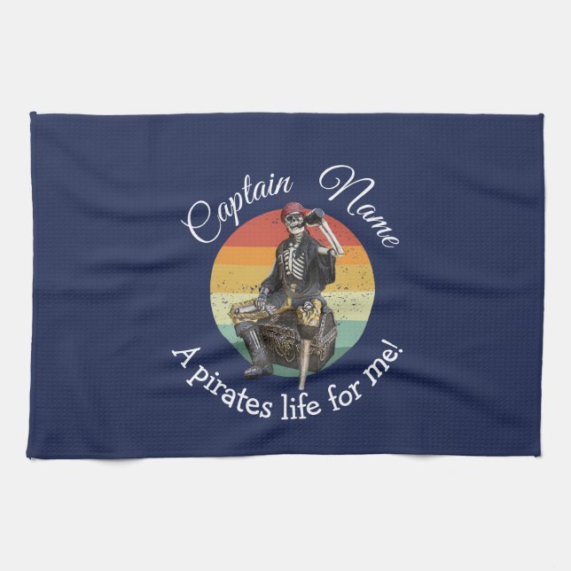 Party Pirate theme  Tea Towel (Horizontal)