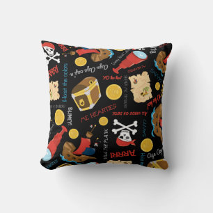 Party Pirate Throw Pillow