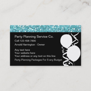 Party Planner Business Cards