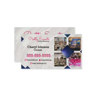 Party Planner Photo Business Card