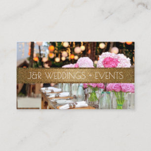 Party Planner Wedding, Events Business Card