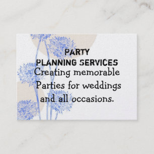 Party Planning Business Card