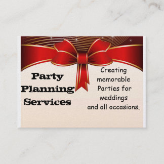 Party Planning Business Card