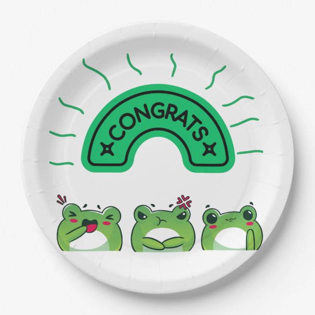 Party plates congratulate  (Front)