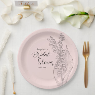 Party Plates for a Bridal Shower.