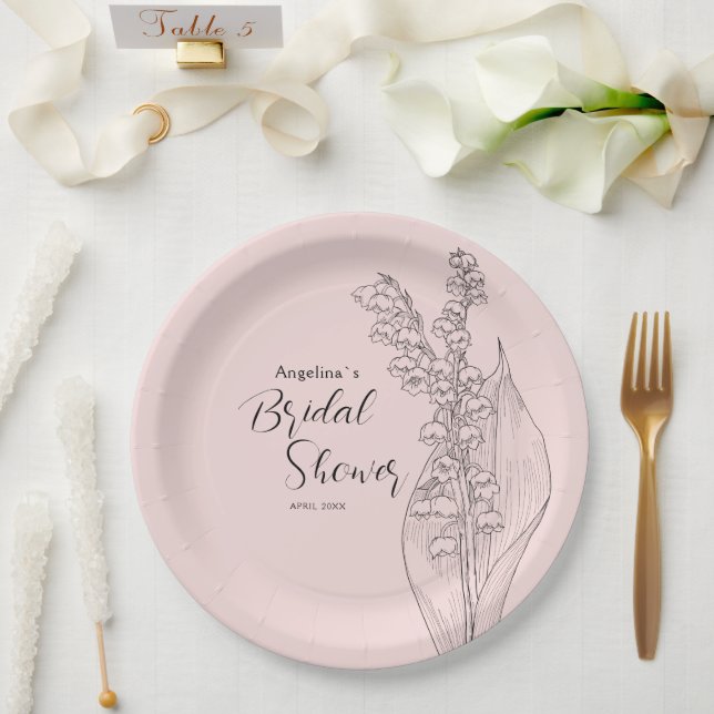 Party Plates for a Bridal Shower. (Wedding)