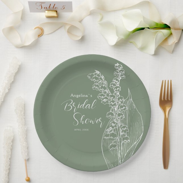 Party Plates for a Bridal Shower. (Wedding)