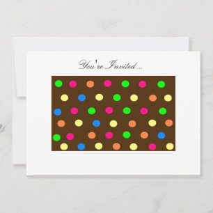 Party Polka Dot Invitation