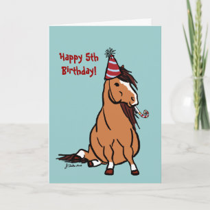 Party Pony Boys Birthday Card